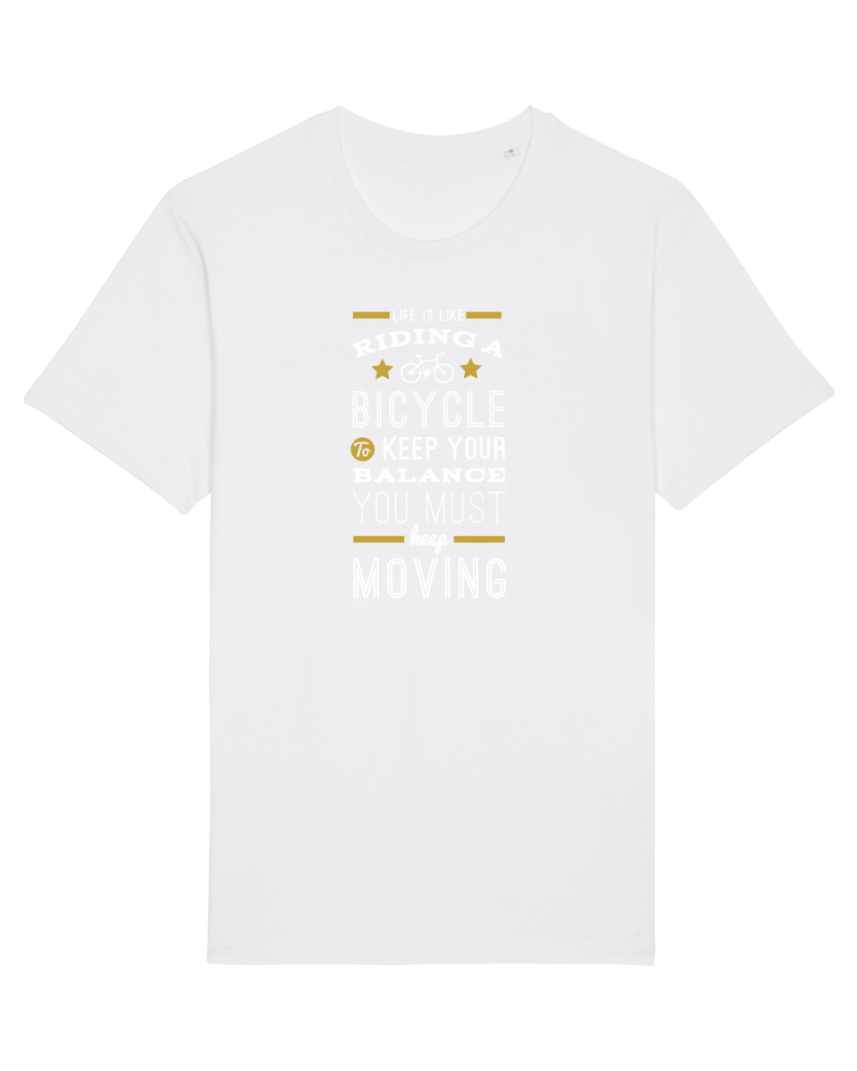 Tricou mânecă scurtă Unisex Rocker White