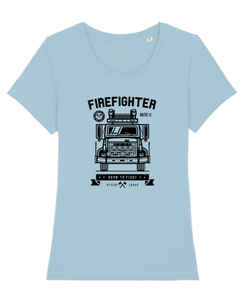 Firefighter Rescue Squad Black Sky Blue