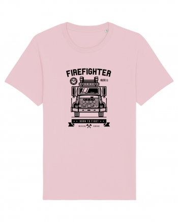 Firefighter Rescue Squad Black Cotton Pink