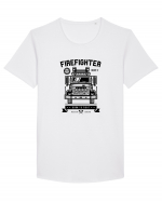 Firefighter Rescue Squad Black Tricou mânecă scurtă guler larg Bărbat Skater