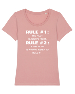 PILOT Tricou mânecă scurtă guler larg fitted Damă Expresser