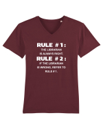 LIBRARIAN Tricou mânecă scurtă guler V Bărbat Presenter