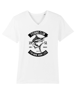 Fishing Club Black Tricou mânecă scurtă guler V Bărbat Presenter