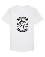 Fishing Club Black Tricou mânecă scurtă guler larg Bărbat Skater