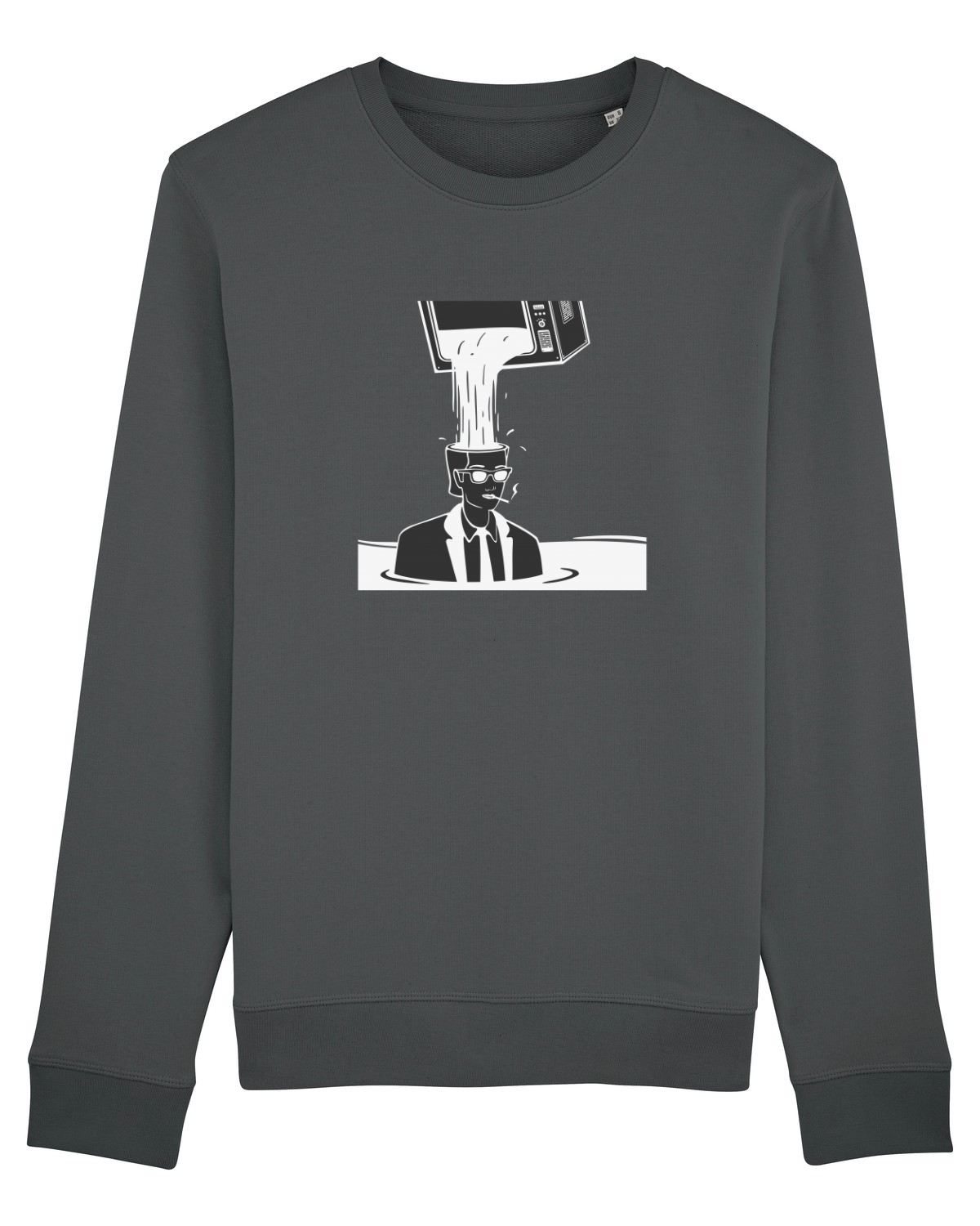 Bluză mânecă lungă Unisex Rise Anthracite