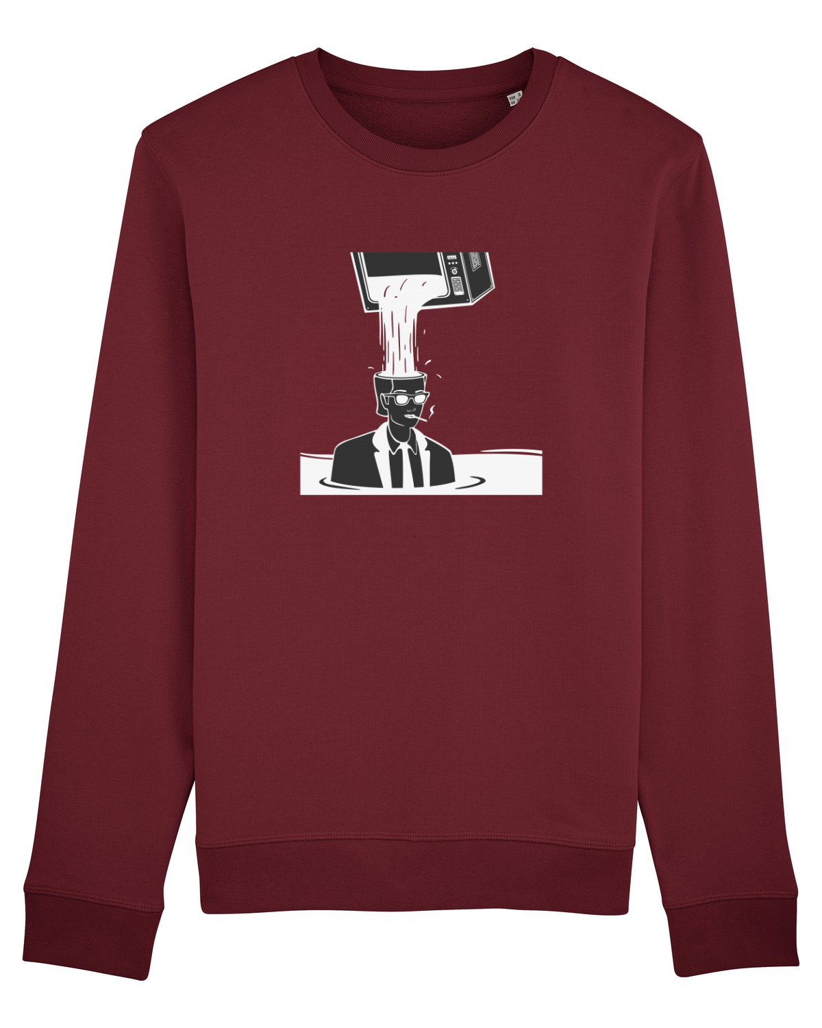 Bluză mânecă lungă Unisex Rise Burgundy