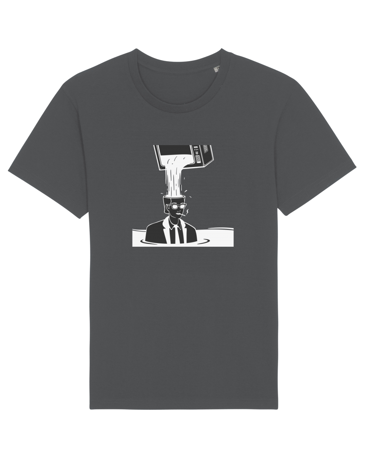 Tricou mânecă scurtă Unisex Rocker Anthracite