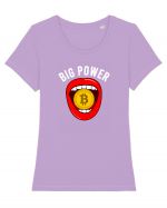 Bitcoin Tricou mânecă scurtă guler larg fitted Damă Expresser