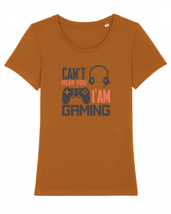 Can't Hear You I'm Gaming Roasted Orange