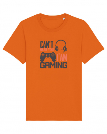 Can't Hear You I'm Gaming Bright Orange