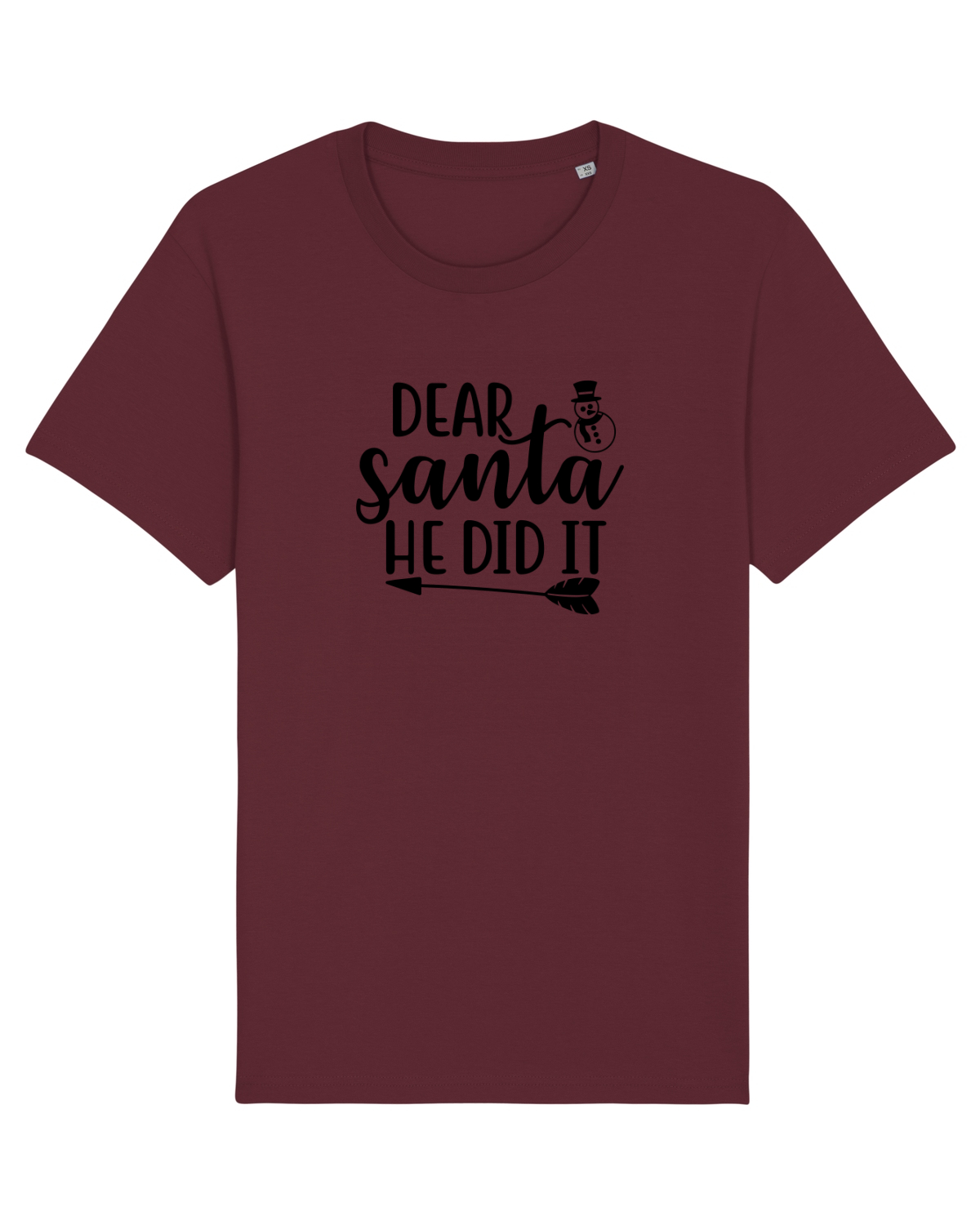 Tricou mânecă scurtă Unisex Rocker Burgundy