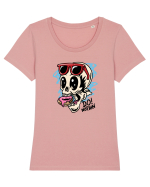 Do Nothing! Tricou mânecă scurtă guler larg fitted Damă Expresser