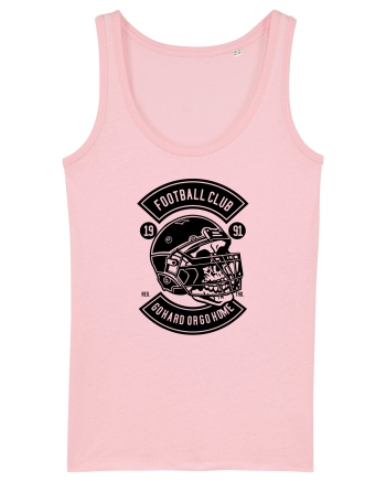 American Football Skull Black Cotton Pink