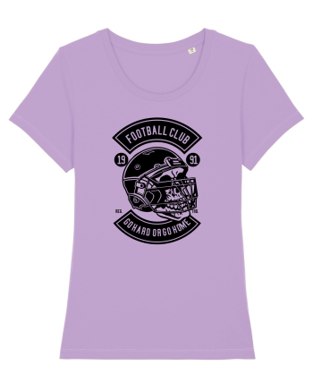 American Football Skull Black Lavender Dawn