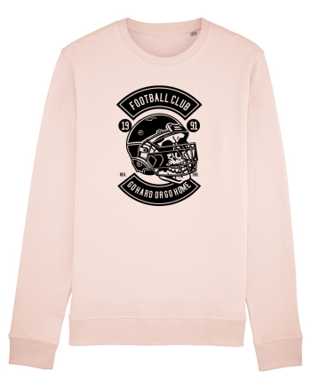 American Football Skull Black Candy Pink