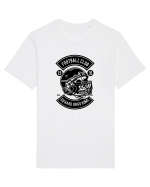 American Football Skull Black Tricou mânecă scurtă Unisex Rocker