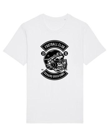 American Football Skull Black White