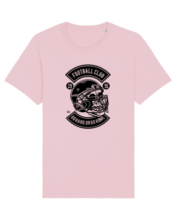 American Football Skull Black Cotton Pink