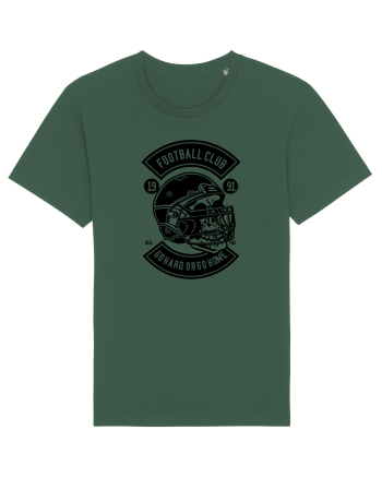 American Football Skull Black Bottle Green