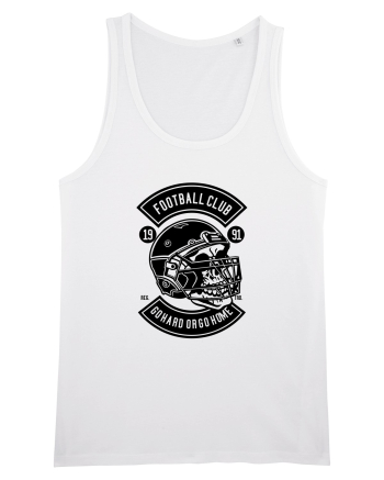 American Football Skull Black White