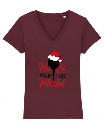 Ho Ho Ho Pour The Merlot Burgundy