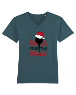 Ho Ho Ho Pour The Merlot Tricou mânecă scurtă guler V Bărbat Presenter