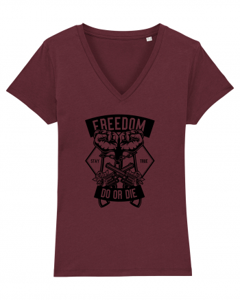 Freedom or Die Black Burgundy