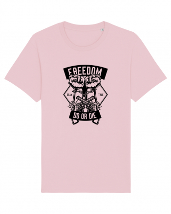 Freedom or Die Black Cotton Pink