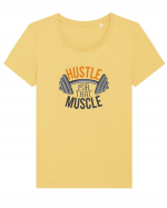 Hustle For That Muscle Tricou mânecă scurtă guler larg fitted Damă Expresser