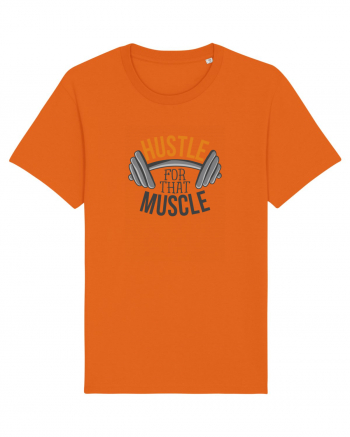 Hustle For That Muscle Bright Orange