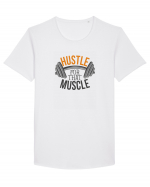 Hustle For That Muscle Tricou mânecă scurtă guler larg Bărbat Skater