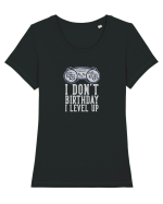 I Don't Birthday I Level Up Tricou mânecă scurtă guler larg fitted Damă Expresser