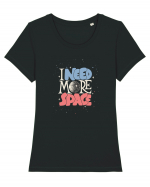 I Need More Space Tricou mânecă scurtă guler larg fitted Damă Expresser