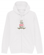 Let Your Heart Skate Hanorac cu fermoar Unisex Connector