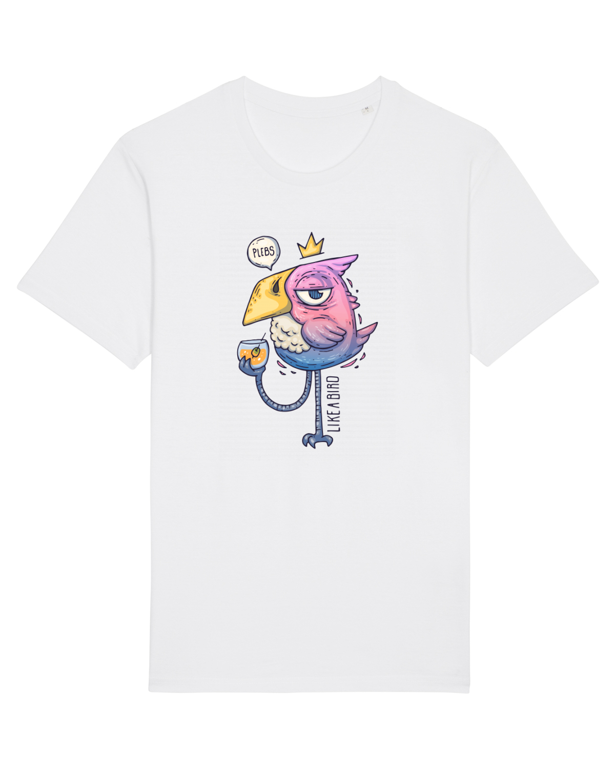Tricou mânecă scurtă Unisex Rocker White