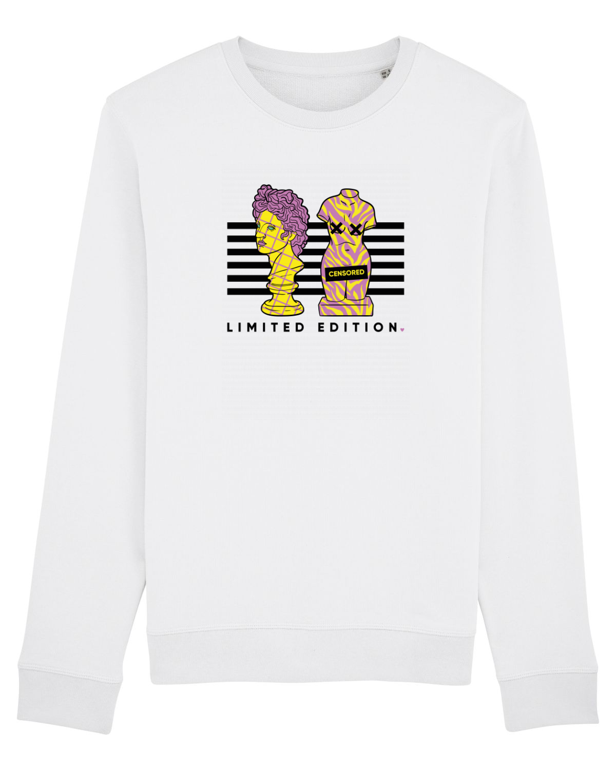 Bluză mânecă lungă Unisex Rise White
