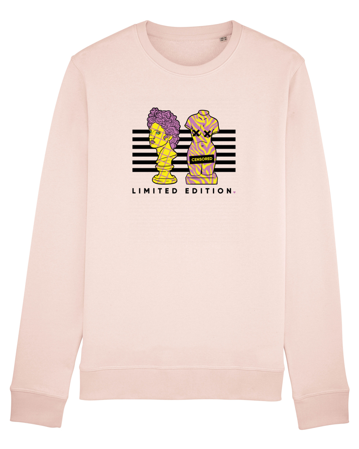 Bluză mânecă lungă Unisex Rise Candy Pink