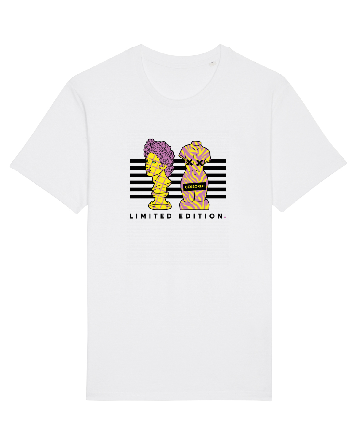 Tricou mânecă scurtă Unisex Rocker White