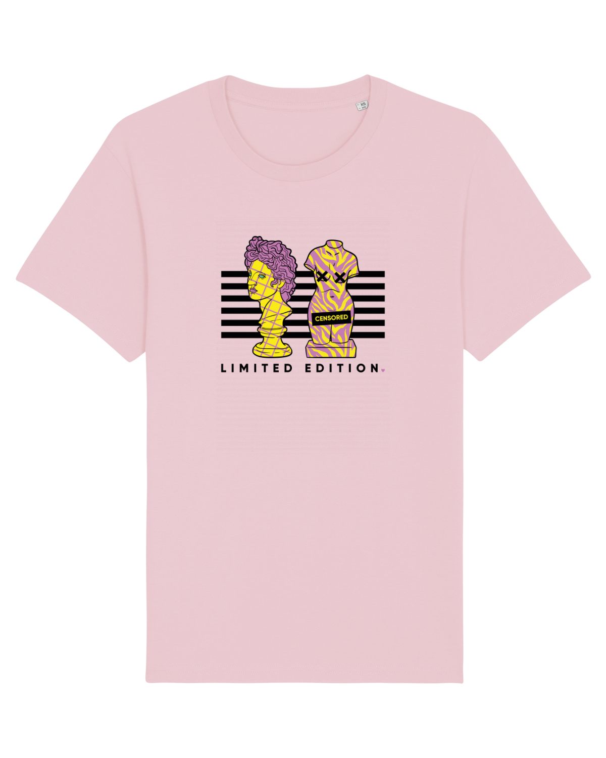 Tricou mânecă scurtă Unisex Rocker Cotton Pink