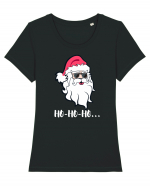 Ho-Ho-Ho...Craciun Fericit! Coll Santa Tricou mânecă scurtă guler larg fitted Damă Expresser