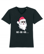 Ho-Ho-Ho...Craciun Fericit! Coll Santa Tricou mânecă scurtă guler V Bărbat Presenter