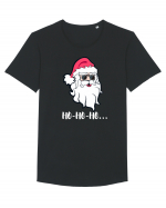 Ho-Ho-Ho...Craciun Fericit! Coll Santa Tricou mânecă scurtă guler larg Bărbat Skater