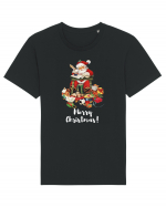  Mos Craciun va Ureaza Craciun Fericit! Tricou mânecă scurtă Unisex Rocker