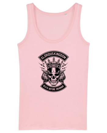 Kingdom Skull Black Cotton Pink