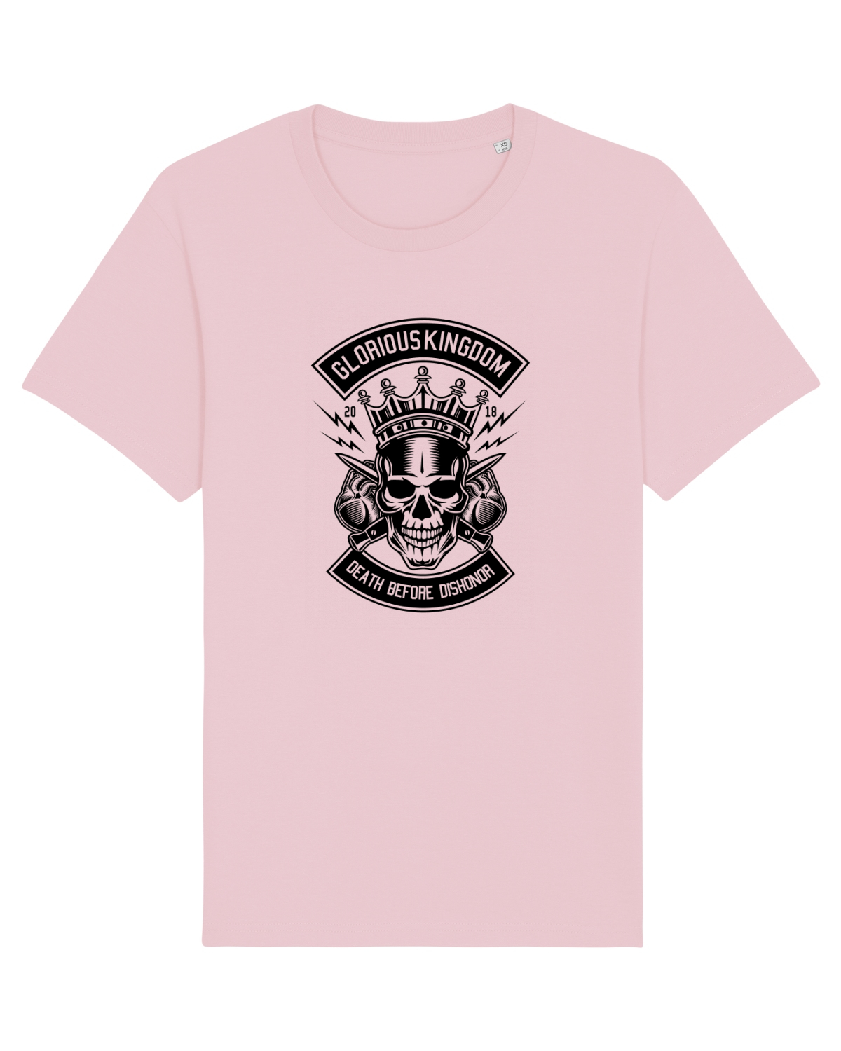 Tricou mânecă scurtă Unisex Rocker Cotton Pink