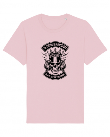 Kingdom Skull Black Cotton Pink