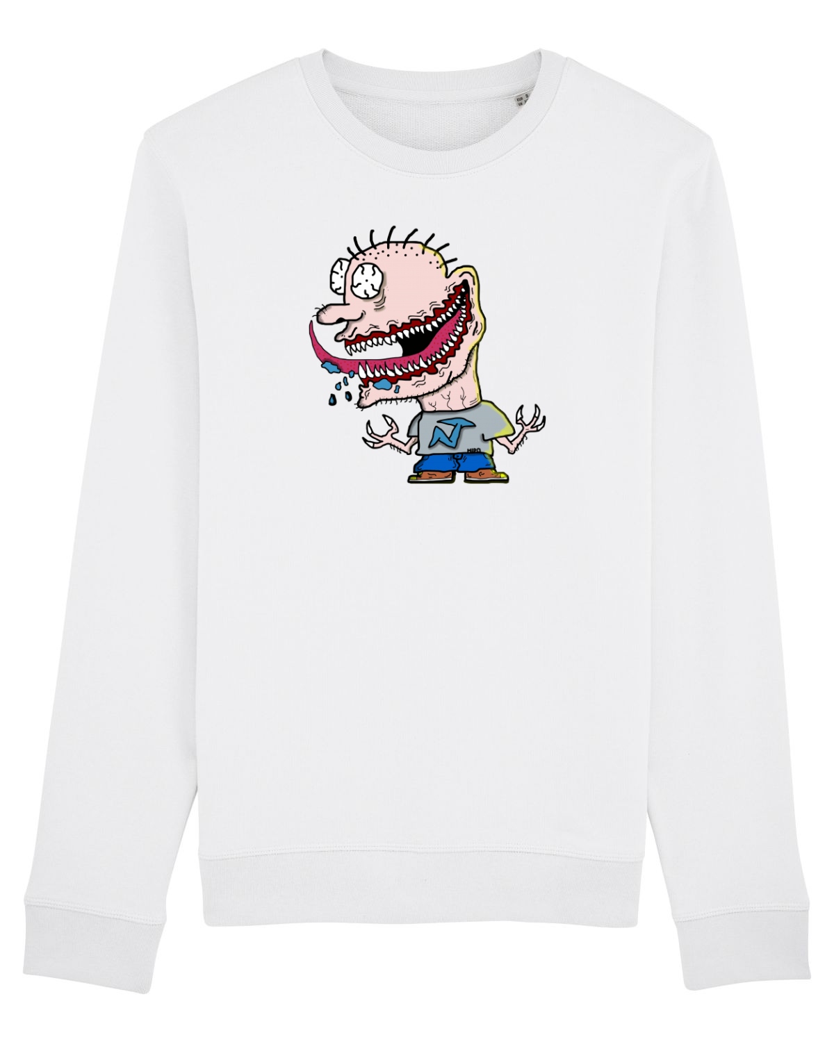 Bluză mânecă lungă Unisex Rise White