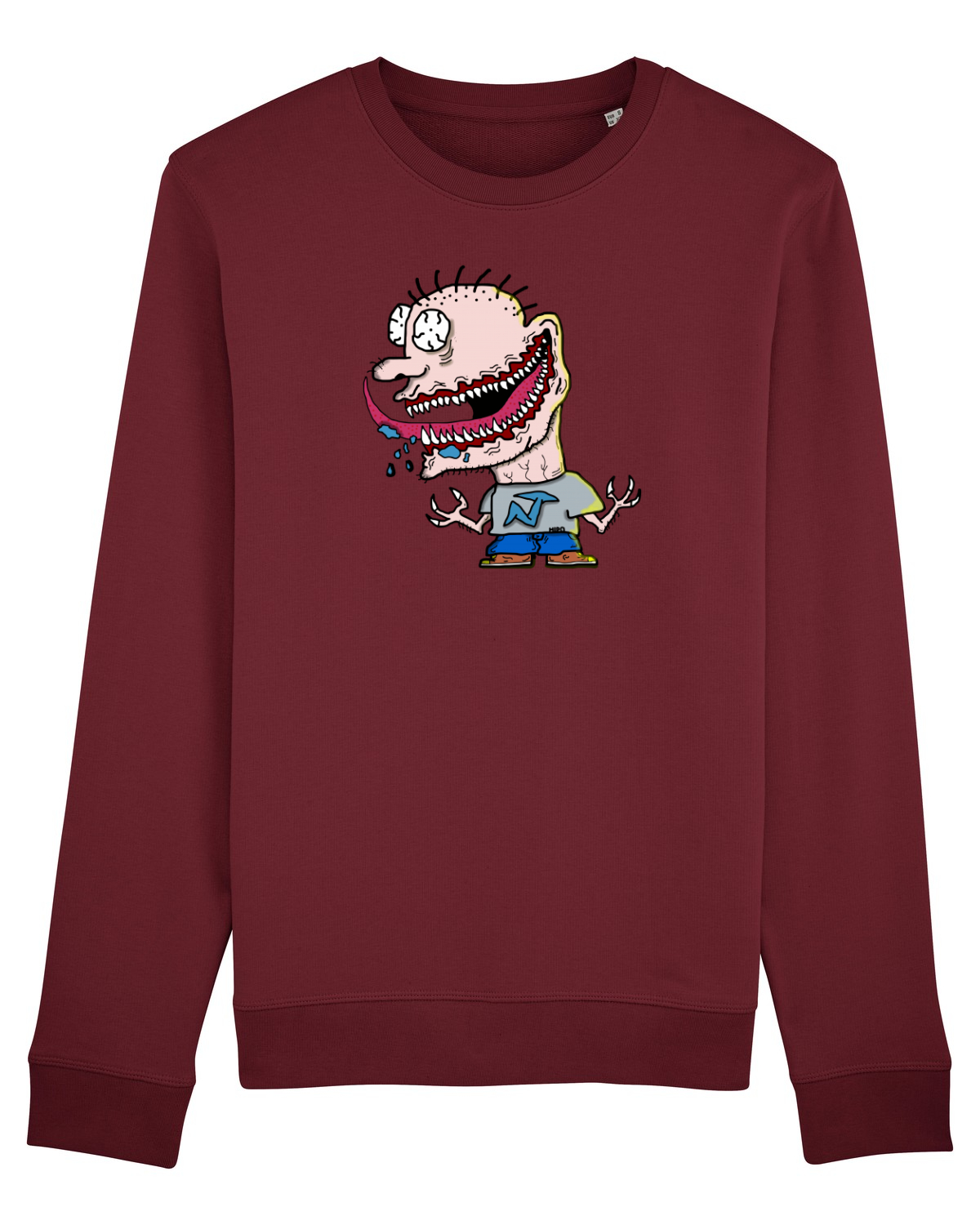 Bluză mânecă lungă Unisex Rise Burgundy