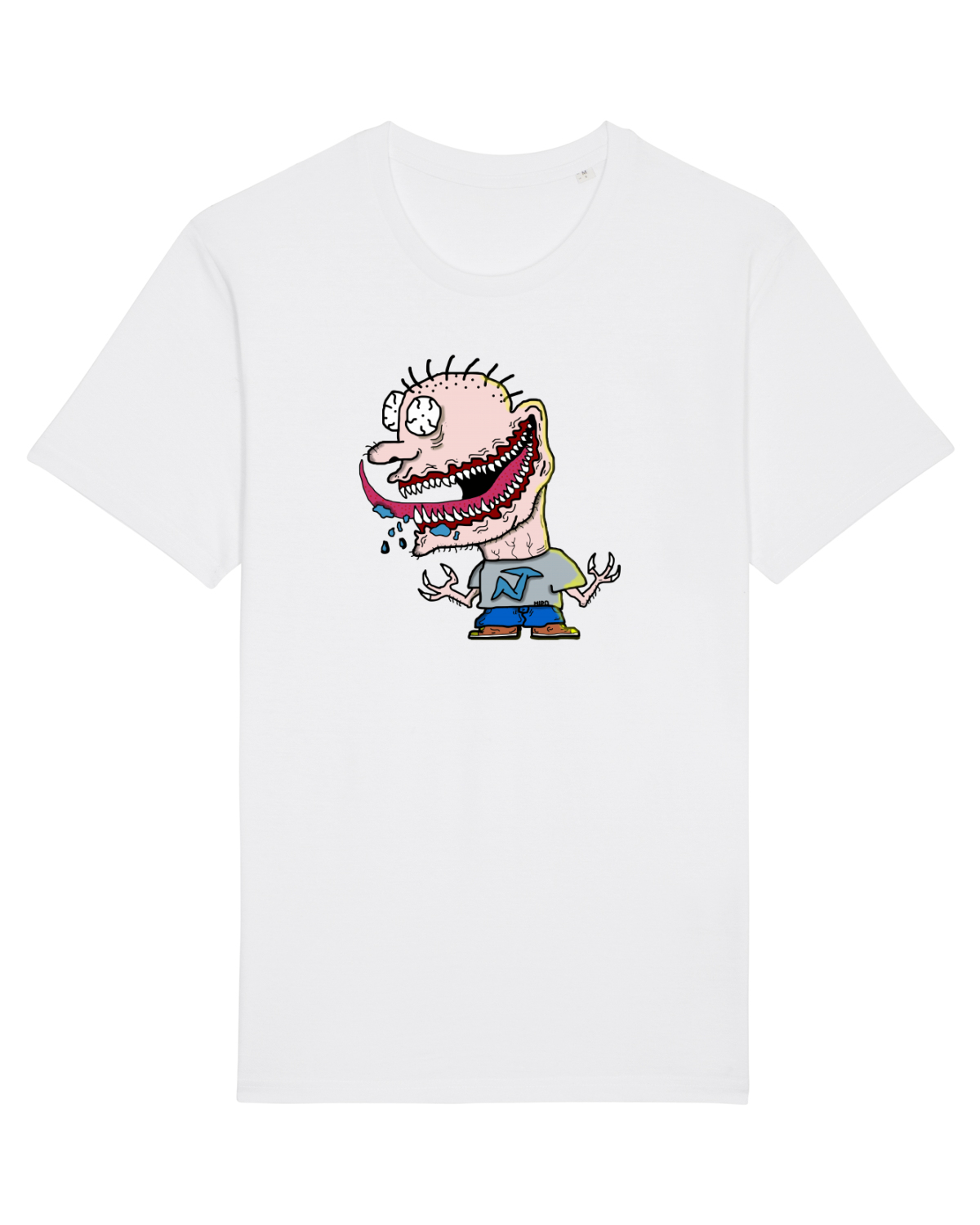 Tricou mânecă scurtă Unisex Rocker White