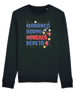 Mananca, dormi, mineaza, repeta Bluză mânecă lungă Unisex Rise